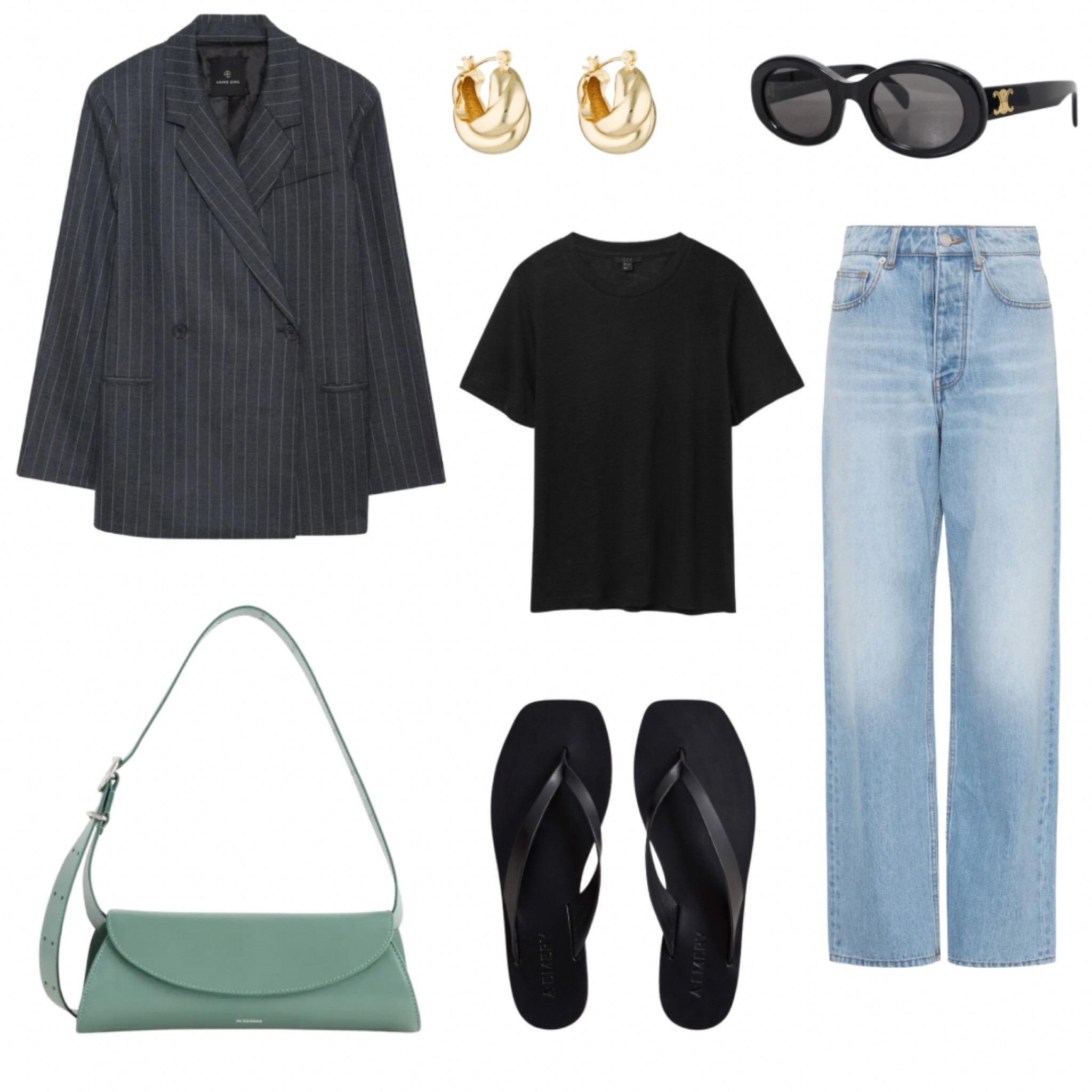 Upgrade your casual attire with a dash of sophistication and a pop of color! Combine your go-to tee and jeans with comfy flats, then add a stylish twist with a tailored blazer. Complete the look with a statement green bag which adds a bit more interest to the outfitt

#LTKaustralia #LTKSeasonal #LTKstyletip