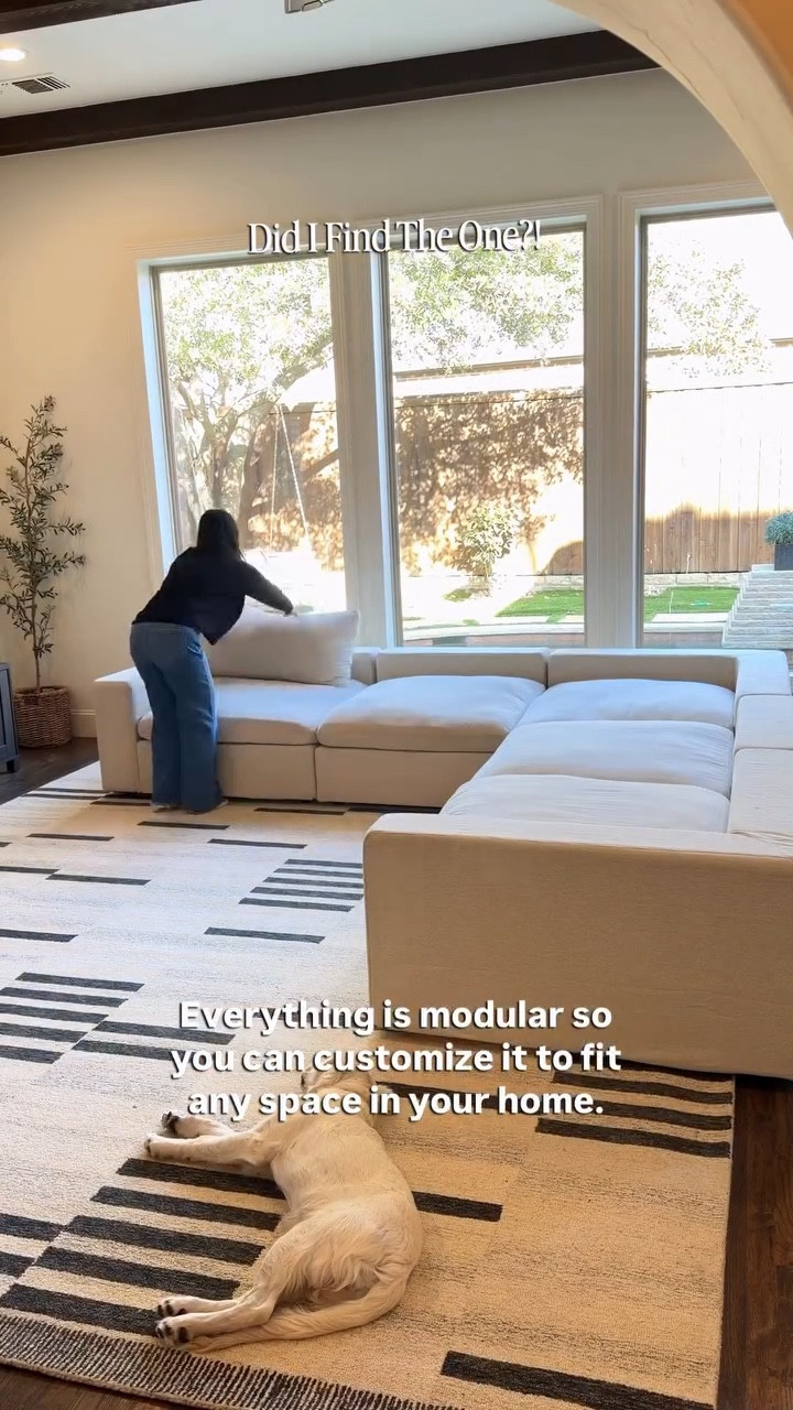 I finally found the perfect family and pet-friendly sofa that passes the designer test! This is the 5-Seat Modular Corner Sectional from @7thavenueco in the color Oatmeal Beige. We ordered it in the extra-deep seat option for ultimate coziness. The material is water-repellent, stain-resistant and you can also throw all covers in the wash!

We cannot say enough great things about this sofa, we all love it and just sink into it. It definitely passes the family test. Plus, it truly is gorgeous. It looks very chic. 

Comment SOFA and I’ll send you the link to this exact one! 

#familyroomdecor #partner #homedecor #neutralhomedecor #interiordecorating

#LTKHome #LTKmomlife #LTKKids