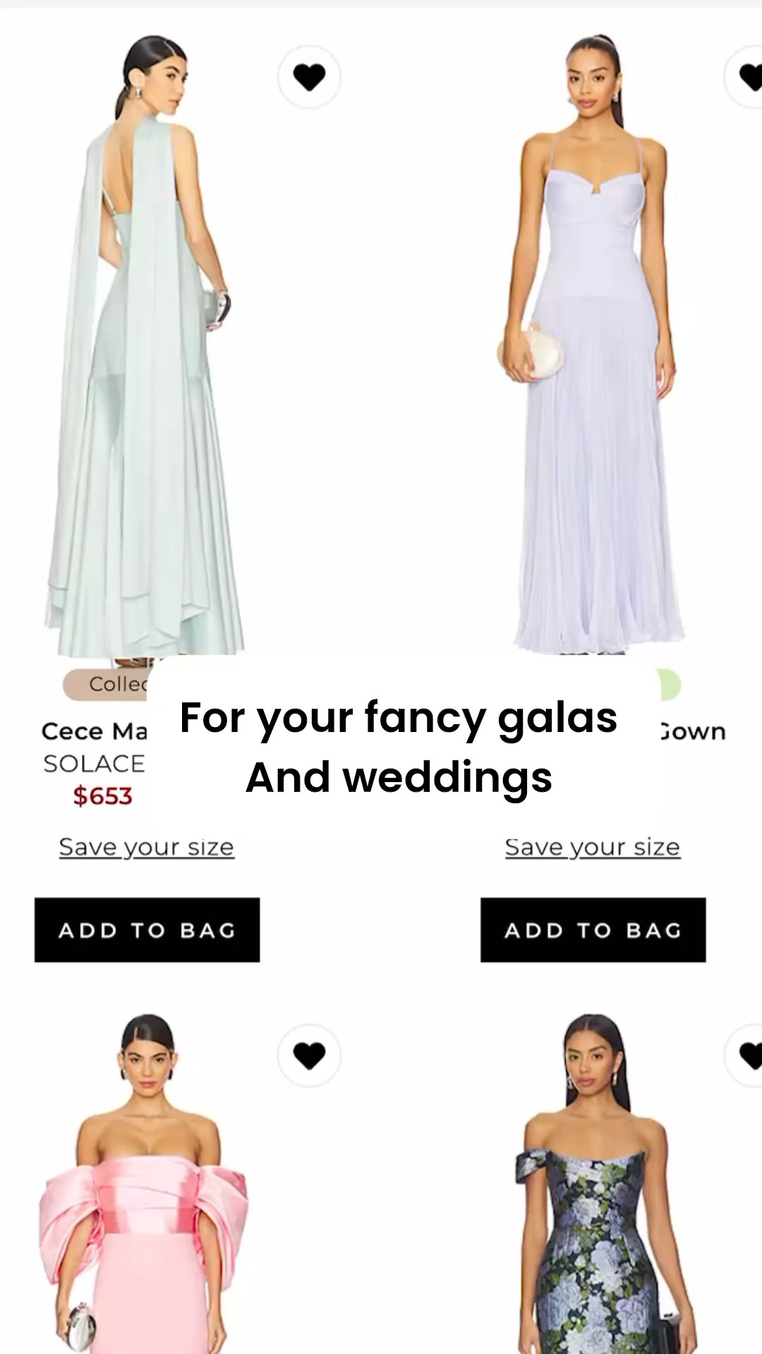 For your next fancy occasions whether its a gala to a wedding this edit you need! More are linked in my favorites on revolve https://rvlv.me/3py7zr

#LTKootd #LTKWedding #LTKU