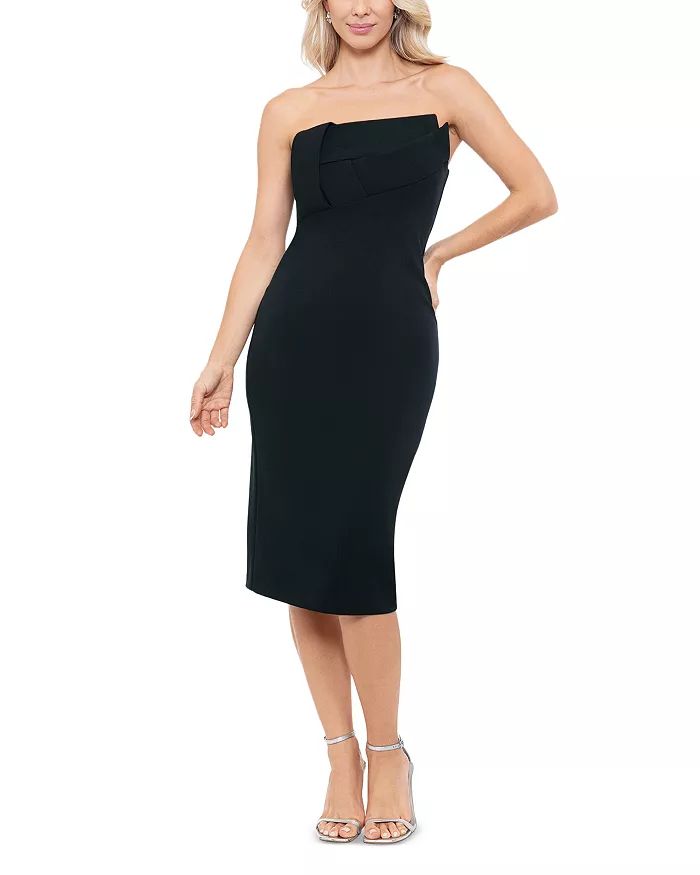 AQUA Asymmetric Woven Detail Strapless Dress - 100% Exclusive Back to results -  Women - Blooming... | Bloomingdale's (US)