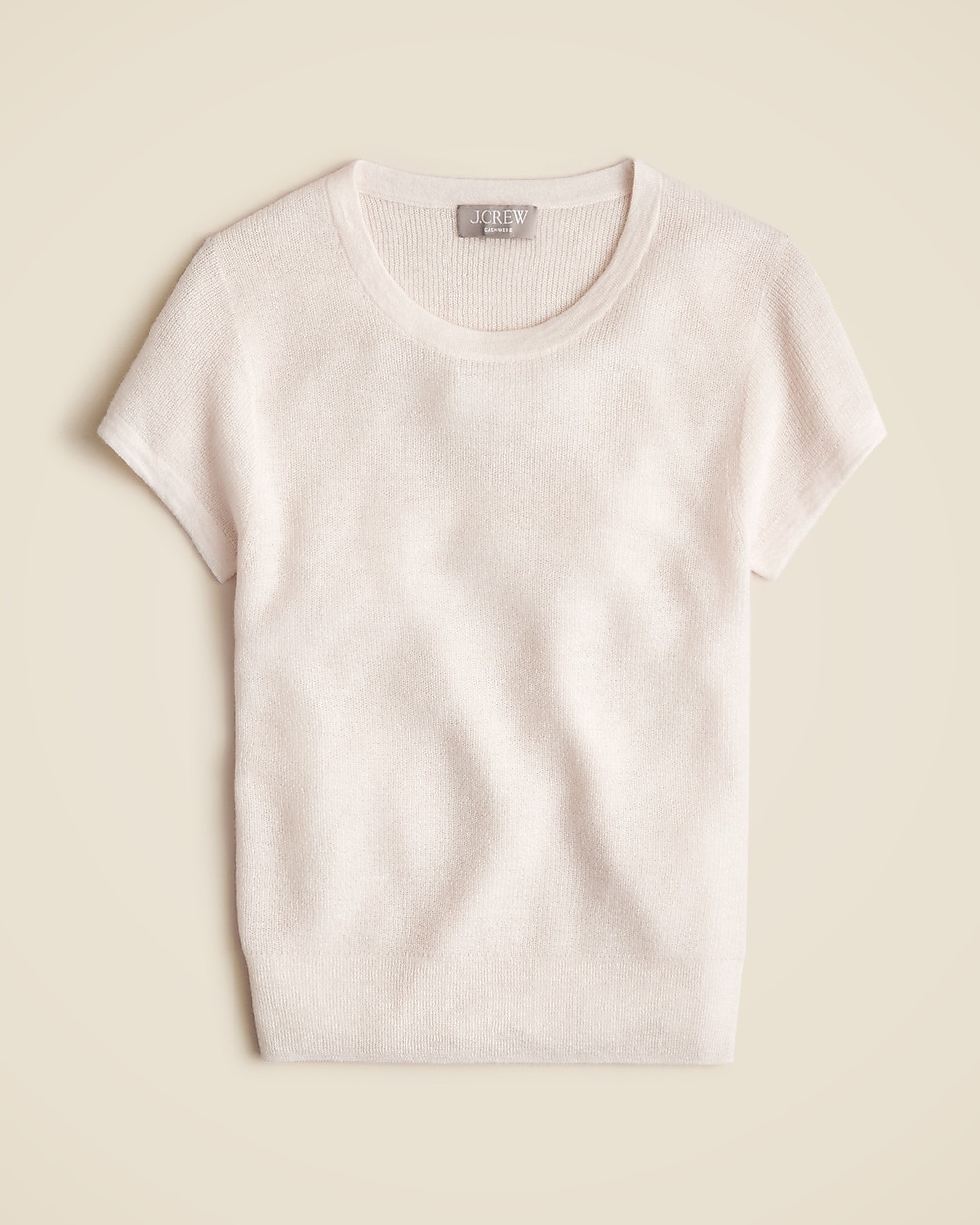 Ribbed featherweight cashmere T-shirt | J. Crew US