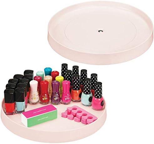 mDesign Wide Plastic Spinning Lazy Susan Round Turntable Storage Tray - Rotating Organizer for Vi... | Amazon (US)
