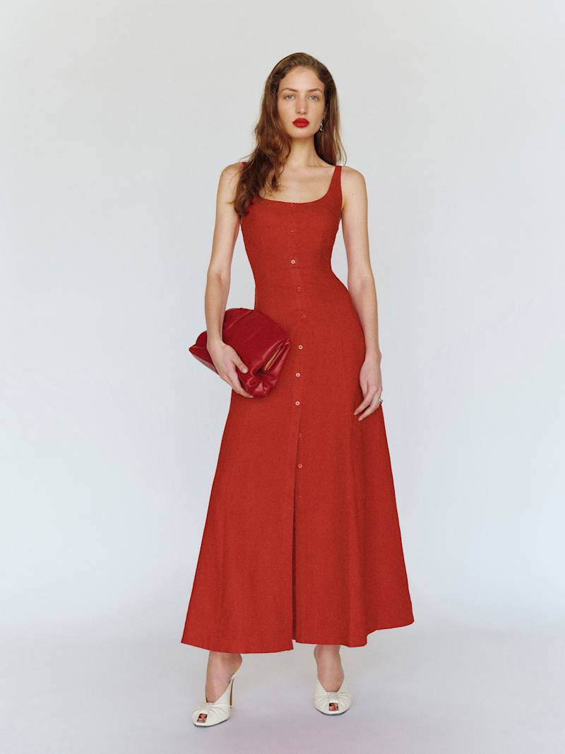 Fraise Linen Dress | Reformation (Global)