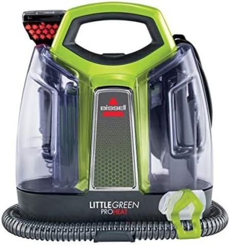 The best upholstery and spot cleaning machine. @Bissell little green pro heat. 
#Bissell #littlegreen #steamcleaner
