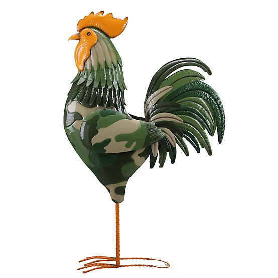 Red Shed  Indoor/Outdoor Rooster Statue, 6 ft., Camo | Tractor Supply