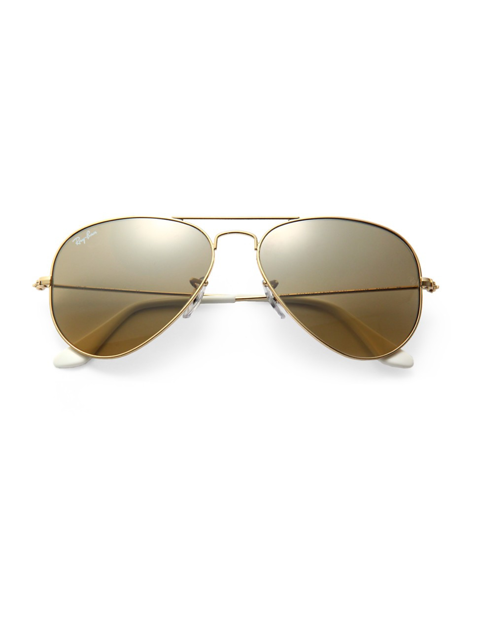 Ray-Ban Women's 55MM Aviator Sunglasses - Gold | Saks Fifth Avenue