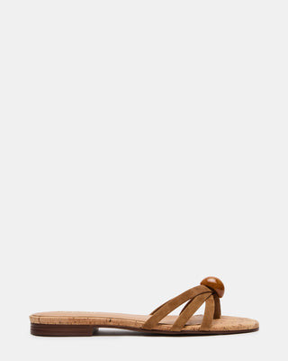 Steve Madden Women's Calissi Stone Thong Sandals - Chestnut Suede - Size 9 - Leather | Steve Madden (US)