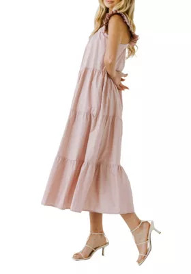 ENGLISH FACTORY Women's Ruffle Detail Midi Dress | Belk