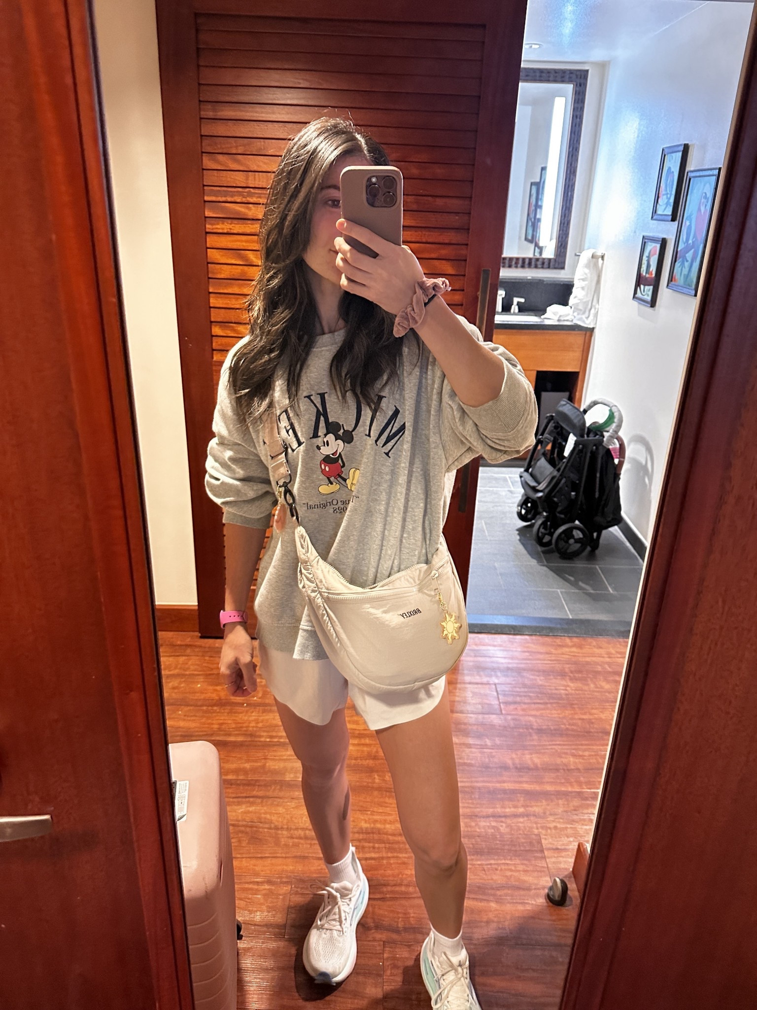 Travel day home ootd from disney

Mickey sweatshirt is old!
Bag is brixley!

#LTKmomlife #LTKPetite #LTKootd