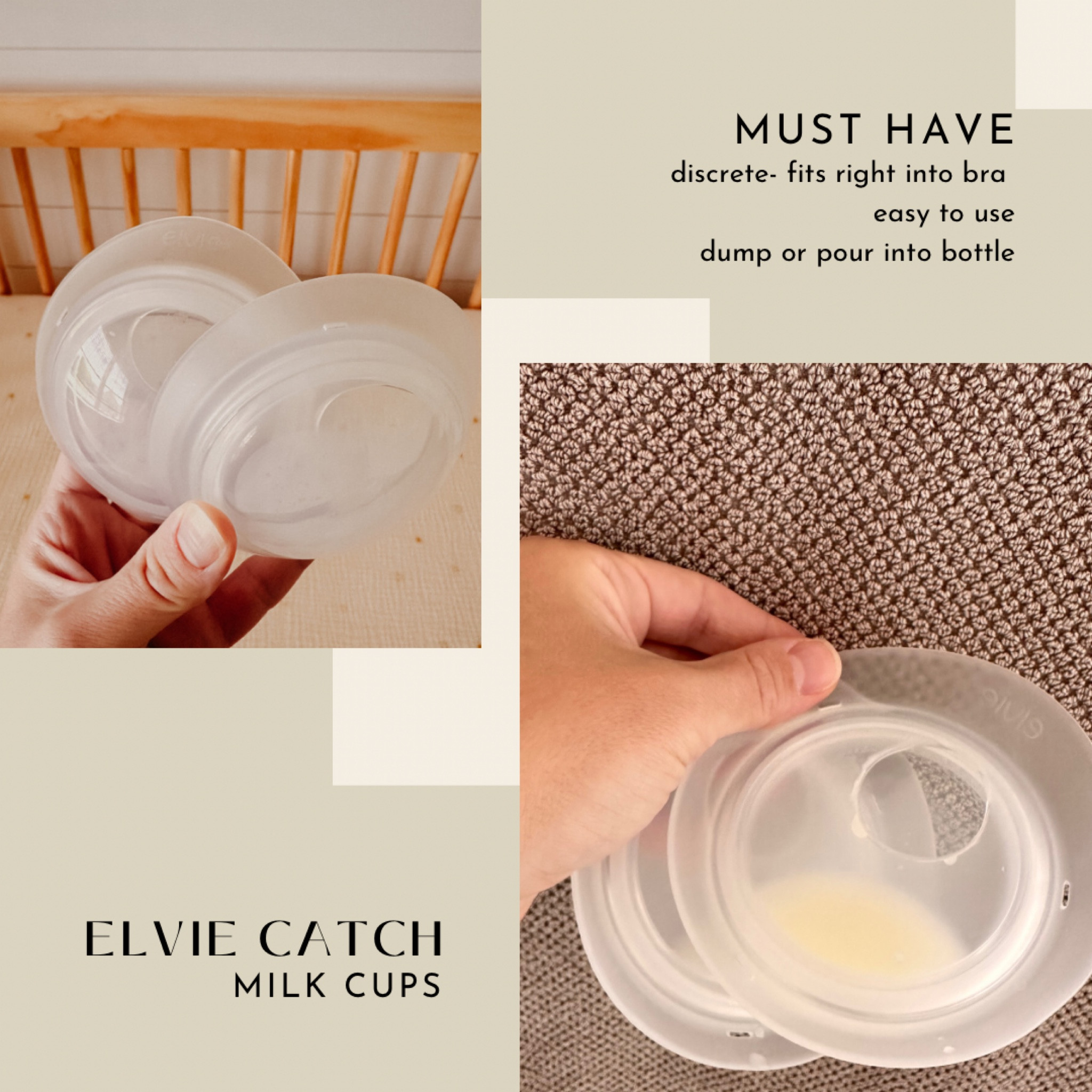 Elvie Catch Secure Milk Collection Cups - 2ct