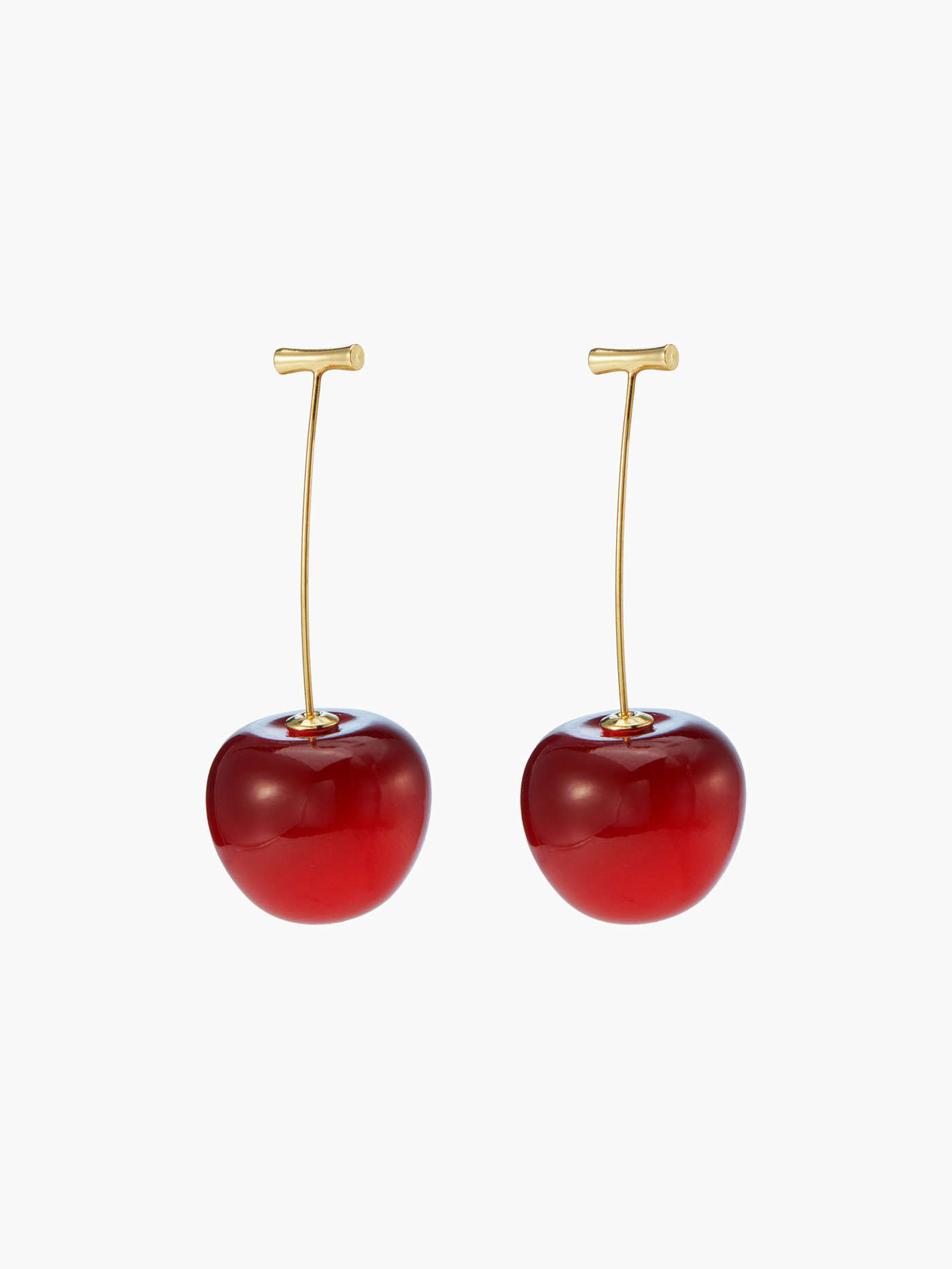 Zinc Alloy Cute Cherry Drop Earrings  For Vacation | Cider