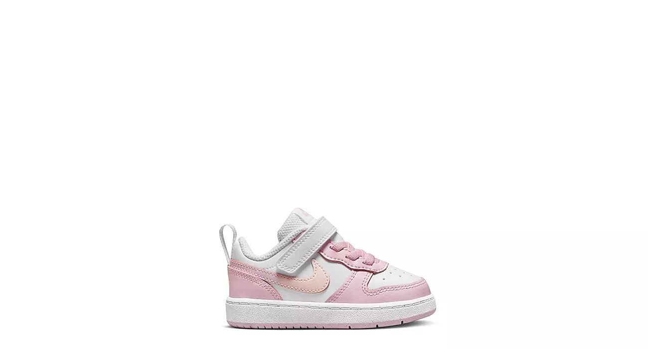 Nike Girls Infant And Toddler Court Borough Low 2 Sneaker - White | Rack Room Shoes