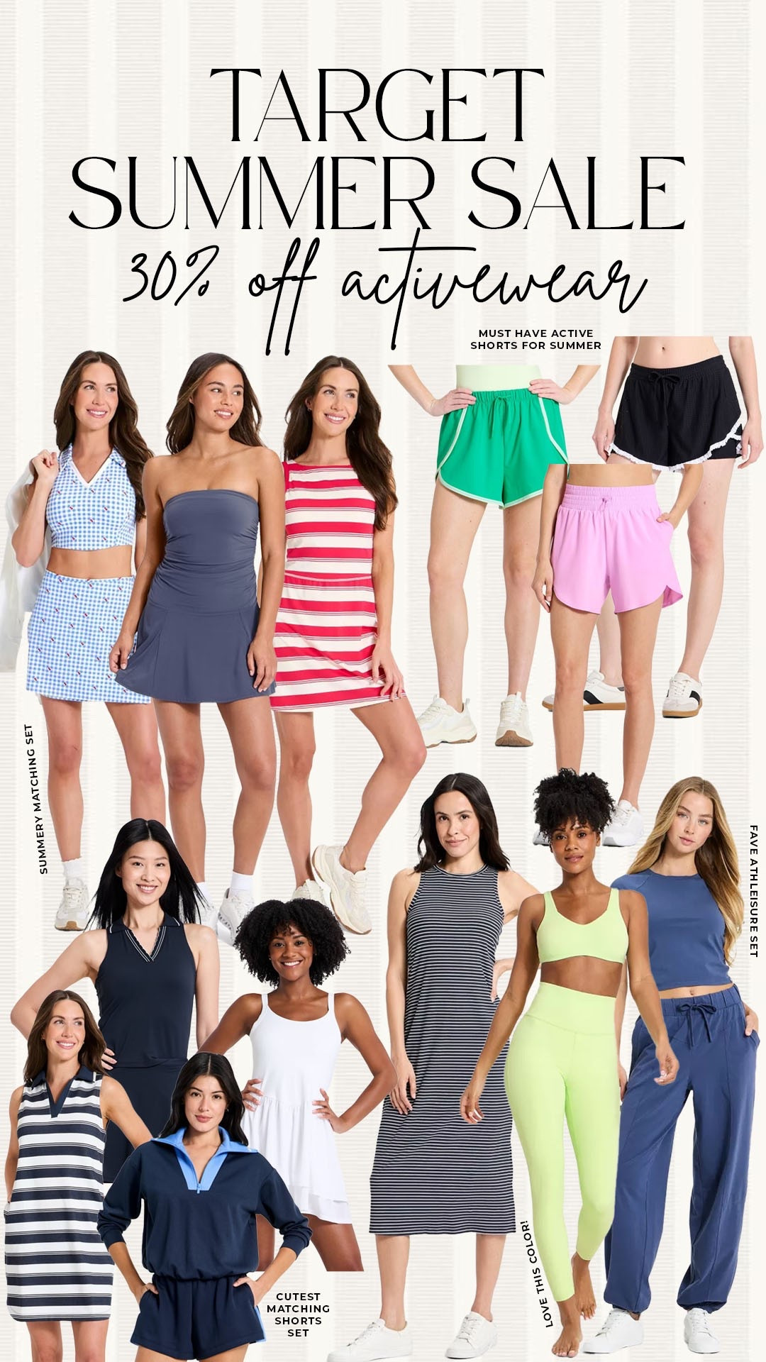 Target MDW sale: 30% off activewear 

#targetdeals

Target deals. Target fashion. Target MDW sale. Target summer activewear.

#LTKActive #LTKSaleAlert #LTKSeasonal