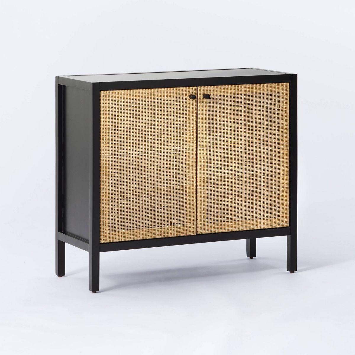 Springville 2 Door Decorative Storage Cabinet Black - Threshold™ designed with Studio McGee | Target