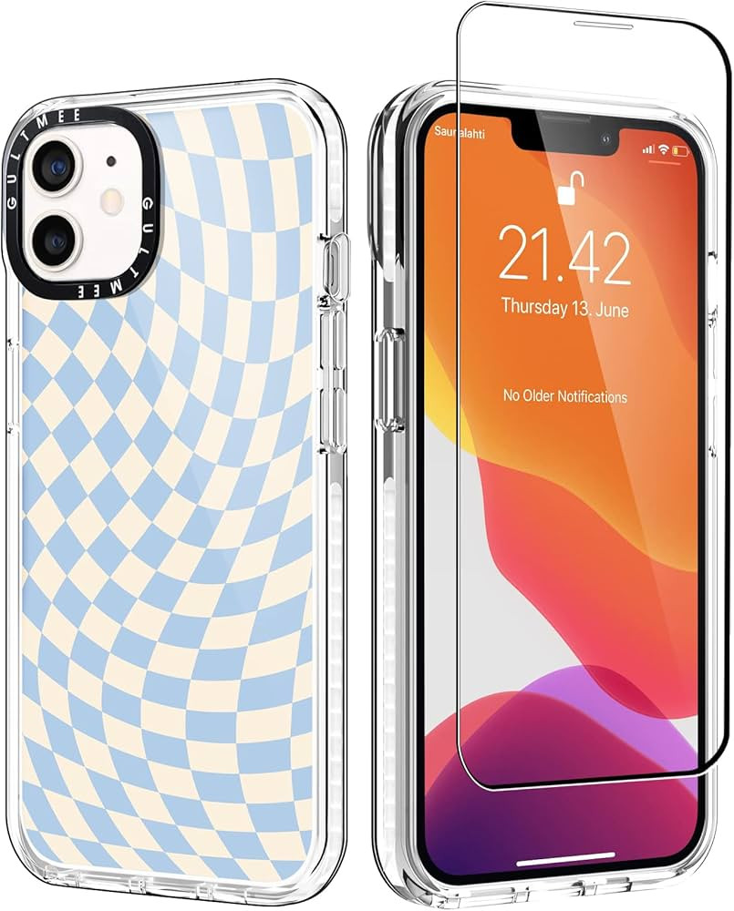 GULTMEE Slim Design Shockproof Clear Case               
Suitable For: iPhone 12, iPhone 12 Pro 
... | Amazon (US)