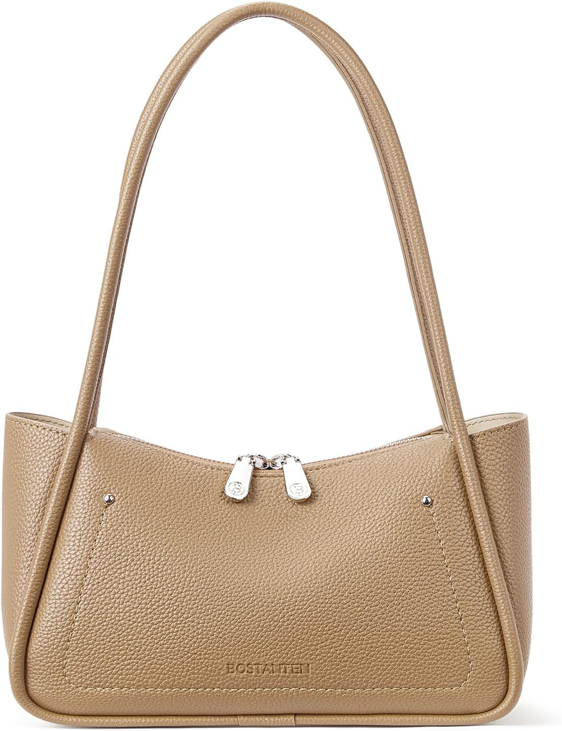 BOSTANTEN Small Hobo Bags for Women, Shoulder Bag for Women, Trendy Designer Winter Purse Vegan Leather Handbag | Amazon (US)