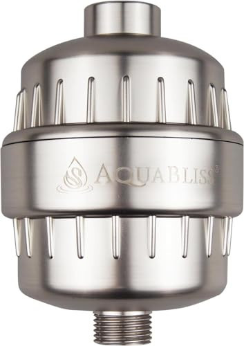 AquaBliss High Output Revitalizing Shower Filter - Reduces Dry Itchy Skin, Dandruff, Eczema, and Dramatically Improves The Condition of Your Skin, Hair and Nails - Brushed Nickel (SF100-BN) | Amazon (US)