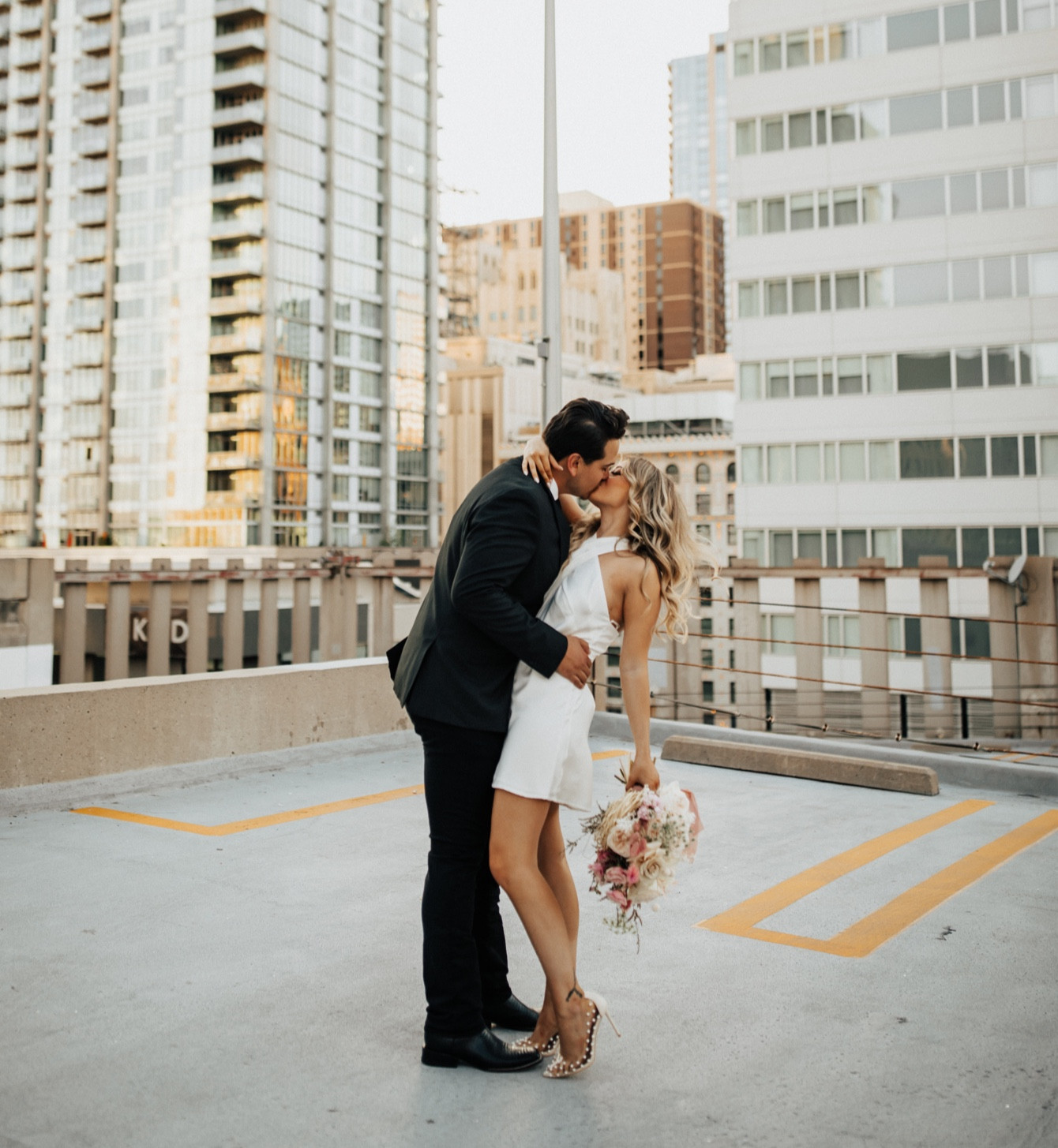 shop my city chic engagement photo outfit ✨ white satin halter dress size M, pearl studded heels from Amazon #bridalfashion #ltkbrides #ltkbride #amazon 

#LTKwedding