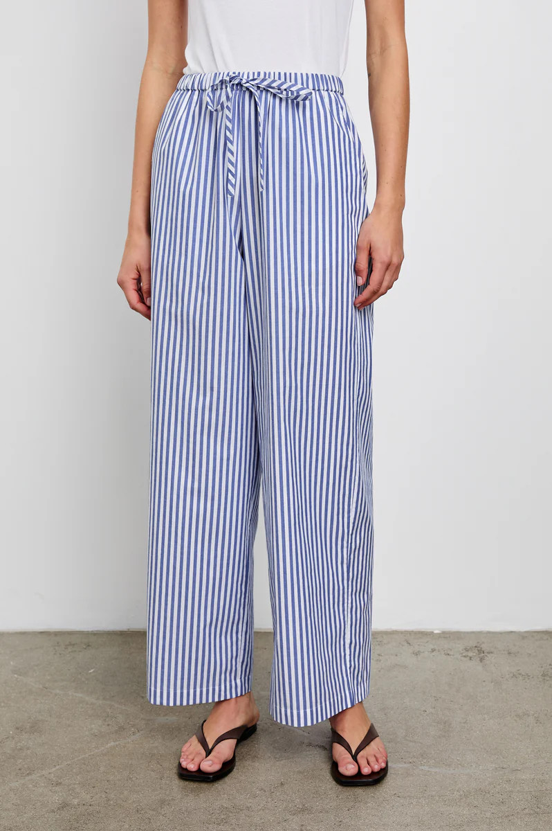EMMIE PANT - MARINER WHITE STRIPE | Rails