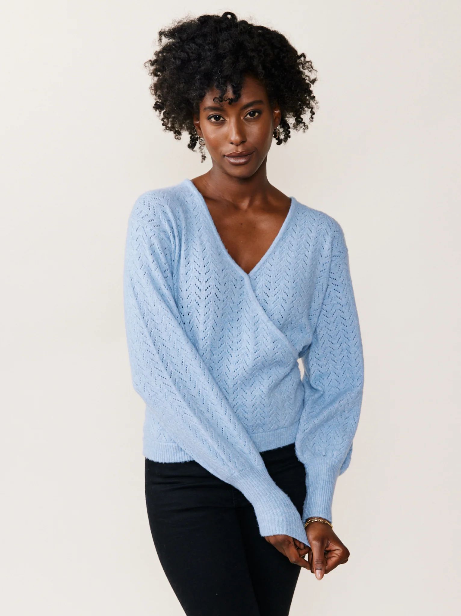 Sasha Pointelle Pullover Sweater | ABLE Clothing