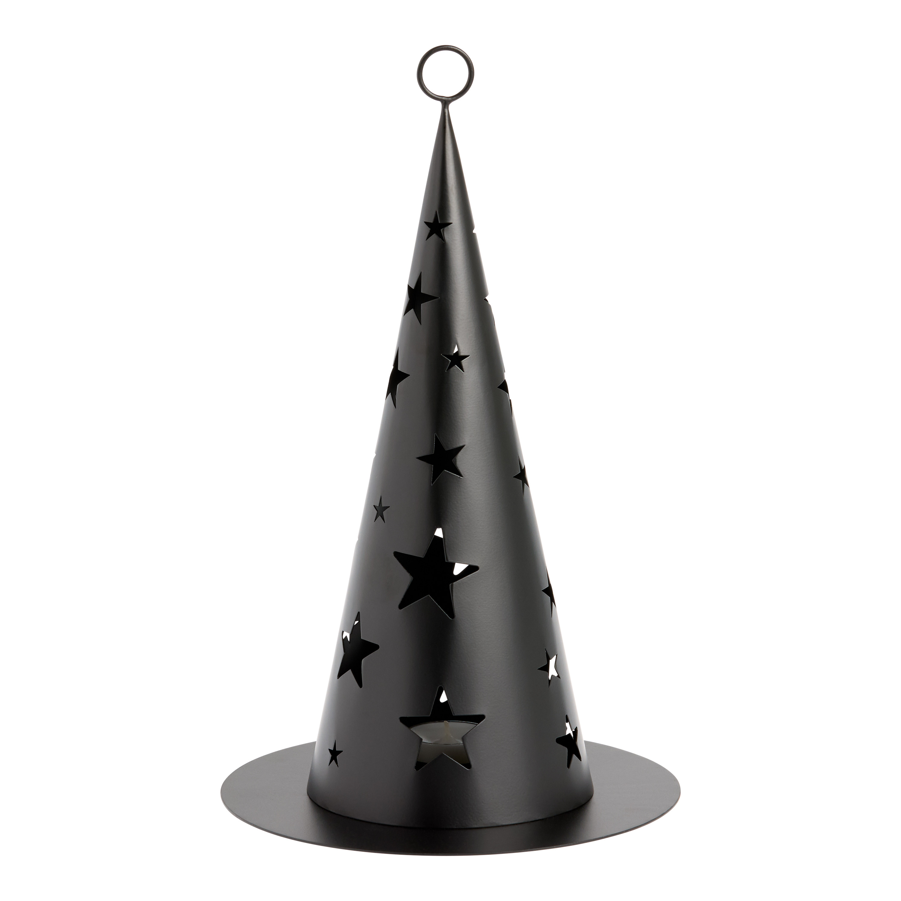 Black Metal Witch Hat Tealight Candle Holder | World Market