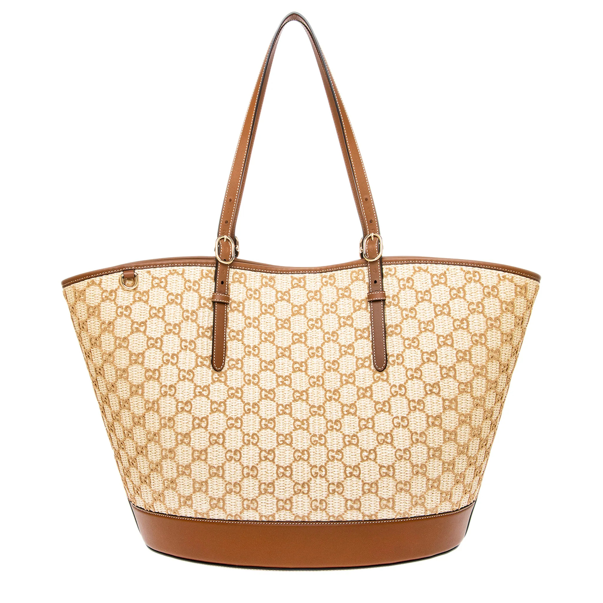 Gucci Woven Large Tote Bag | Overstock