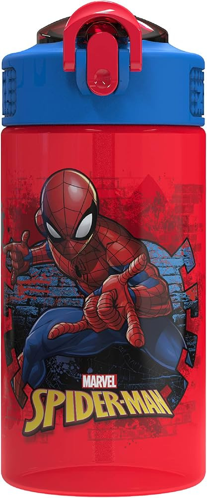 Zak Designs Marvel SpiderMan Kids Spout Cover and Built-in Carrying Loop Made of Plastic, Leak-Pr... | Amazon (US)
