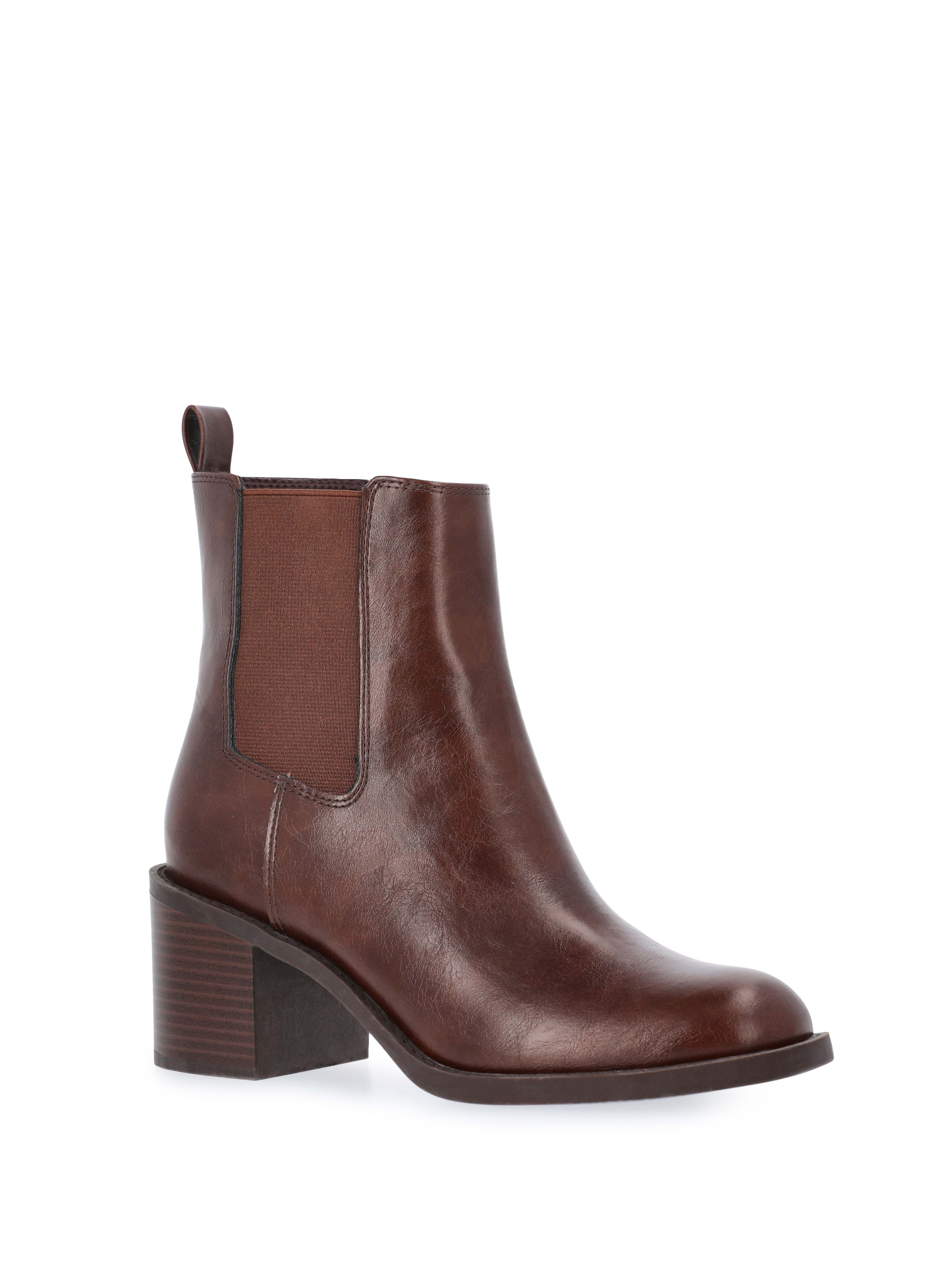 Time and True Women's Faux Leather Chelsea Boots | Walmart (US)