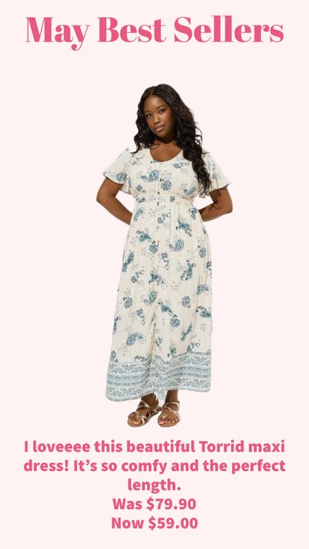 I loveeee this beautiful Torrid maxi dress! It’s so comfy and the perfect length. 
Was $79.90
Now $59.00

#LTKSaleAlert #LTKFindsUnder100 #LTKPlusSize