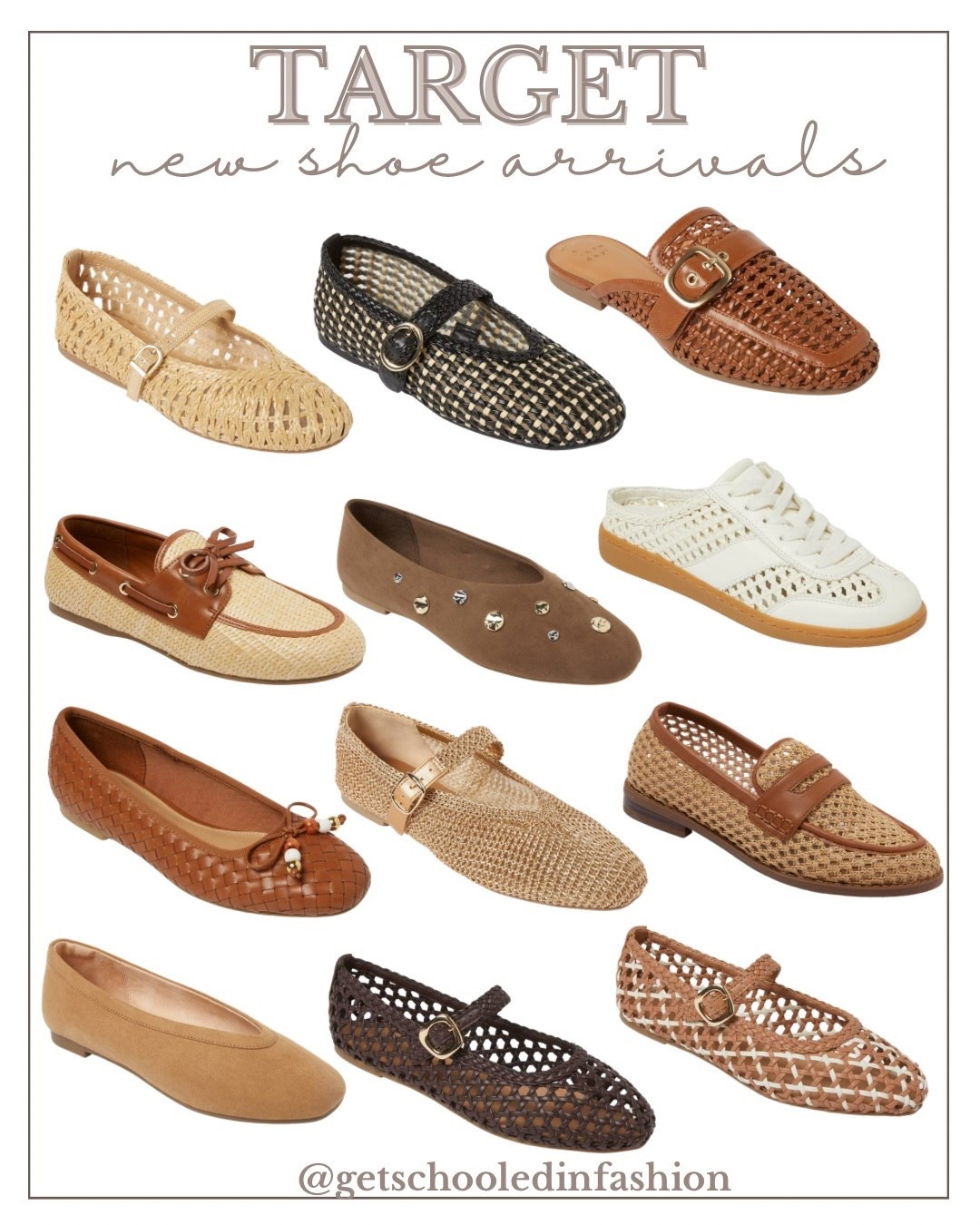Brand new Target shoe arrivals 
So cute for spring! 
Ballet flats, loafers, mules 
Spring shoes 
Workwear shoes 

#LTKWorkwear #LTKootd #LTKOver40