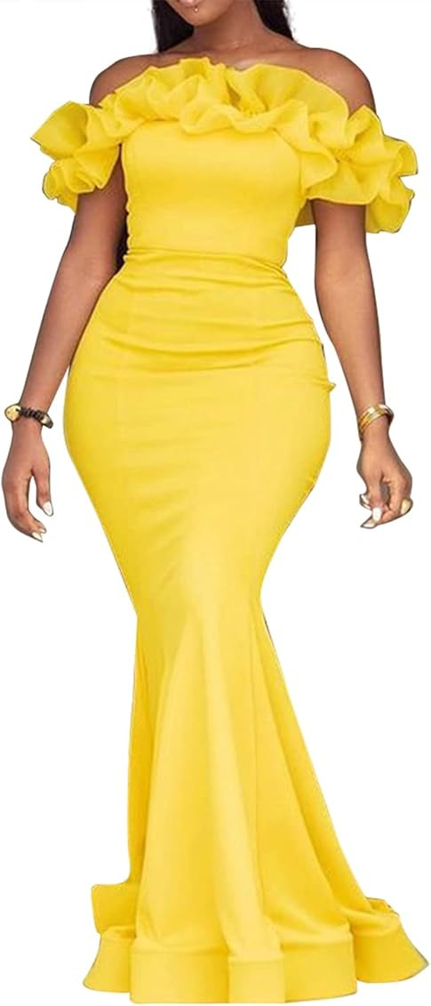 Yellow Elegant Dress  | Amazon (US)