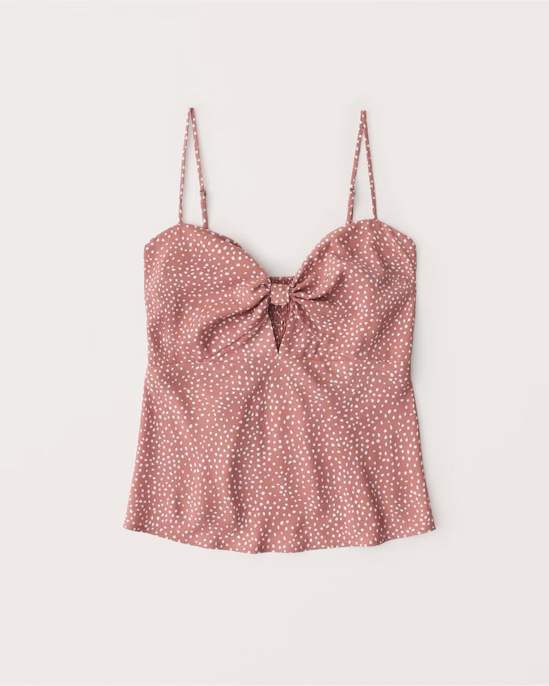 Knot-Front Cami | Abercrombie & Fitch (US)