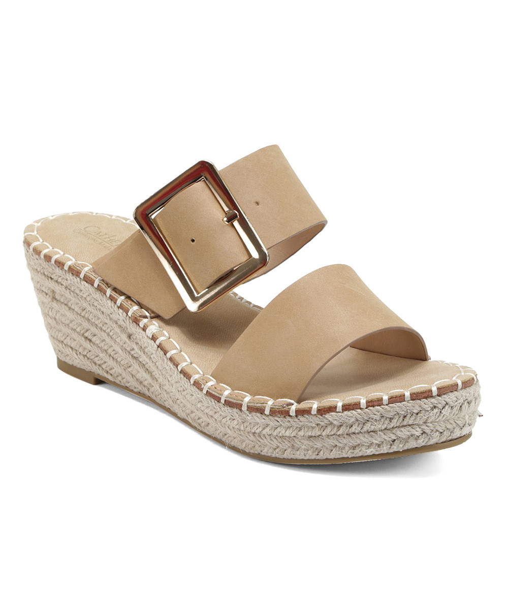 Catherine Catherine Malandrino Women's Sandals SAND - Sand Buckles Espadrille Sandal - Women | Zulily