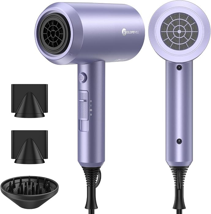 1800W Fast Drying, Low Noise, 2 Concentrator Nozzles, 1 Diffuser Attachment | Amazon (US)