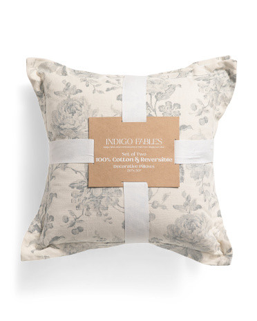 2pk 20x20 Garden Toile Pillows | TJ Maxx