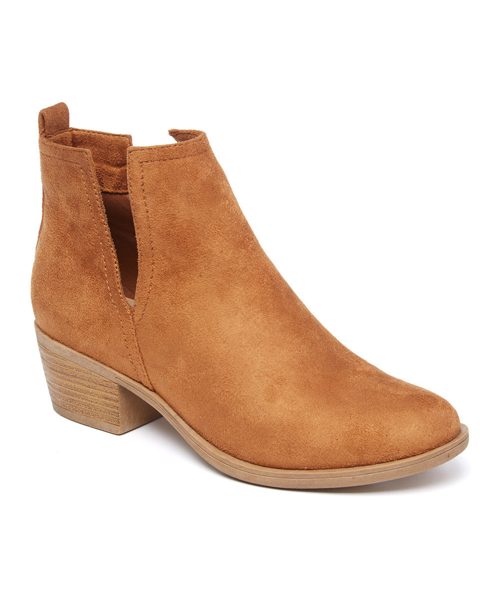 Reneeze Women's Casual boots CAMEL - Camel Sofy Bootie - Women | Zulily