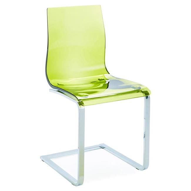 30.6 kB Gel-Sl Dining Chair, Transparent Green | Walmart (US)