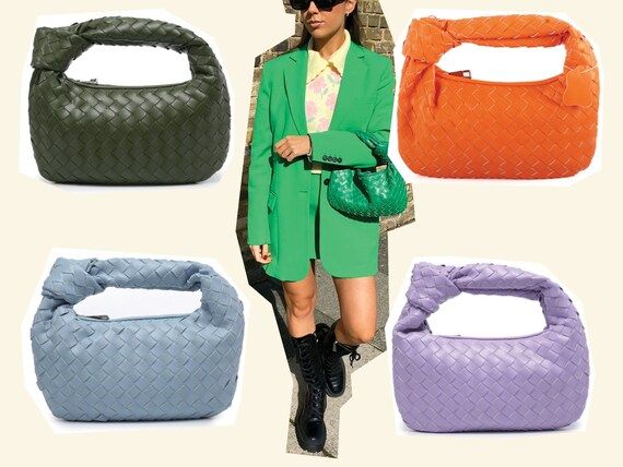 Mini Woven Knot Handbag * Dumpling Bag * Woven Bag * BV Mini Jodie Inspired Handbag * Gift for He... | Etsy (US)