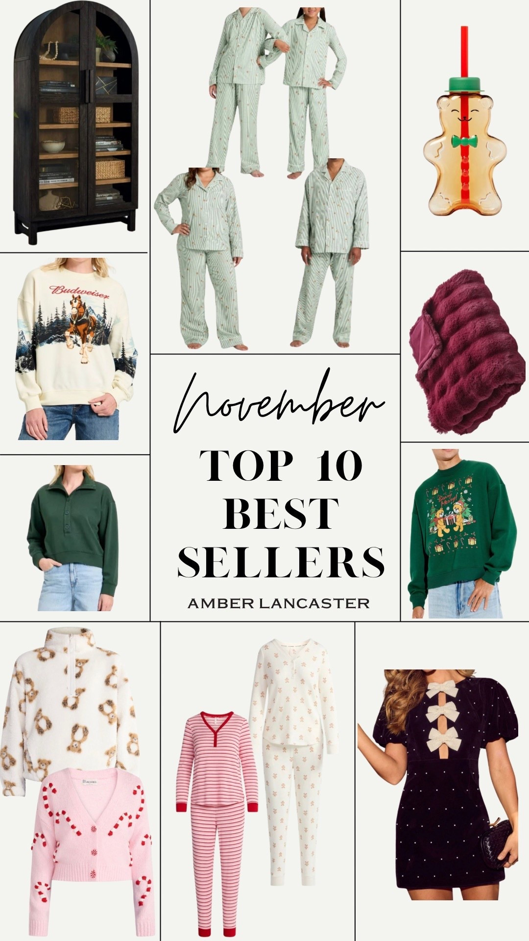 November best sellers ✨ |
best sellers, most loved, best sellers november, walmart, target, vici, vici dress, holiday dress, christmas pajamas, kids christmas pajamas, family christmas pajamas, sweaters, blanket, christmas, holiday, christmas sweater, budweiser sweater, sherpa jacket women, women pajamas, gingerbread cup, holiday cup. 

#LTKHome #LTKSeasonal #LTKHoliday