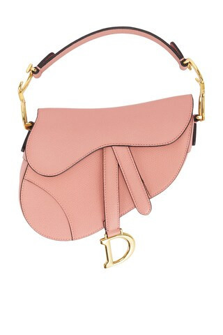 Dior Mini Saddle Bag in Rose | FWRD 