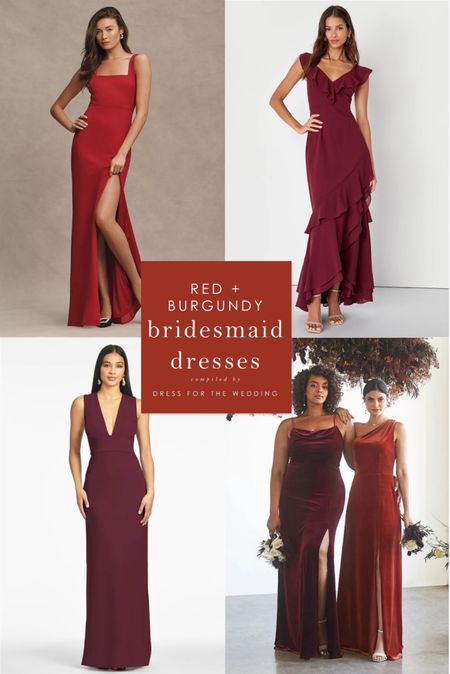 Planning a fall or winter wedding? Check out these gorgeous red dresses for bridesmaids, burgundy dresses, formal gowns, bridesmaid dresses under $100, Anthropologie dresses, Birdy Grey dresses, red velvet dresses, Lulus dresses, formal dresses for weddings under $100. 

#LTKparties #LTKHoliday #LTKwedding