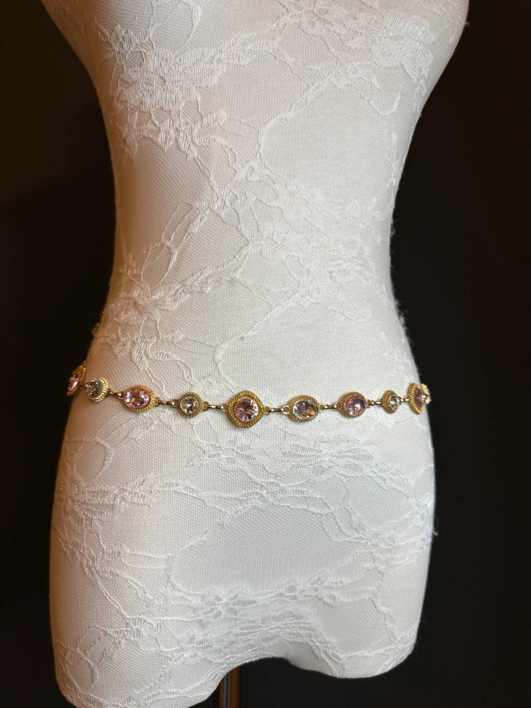 X-long Belt, Jewel Rhinestone Belt, Chain Belt, Vintage Style Belt, Diamante Belt, Fashion Belt, ... | Etsy (US)