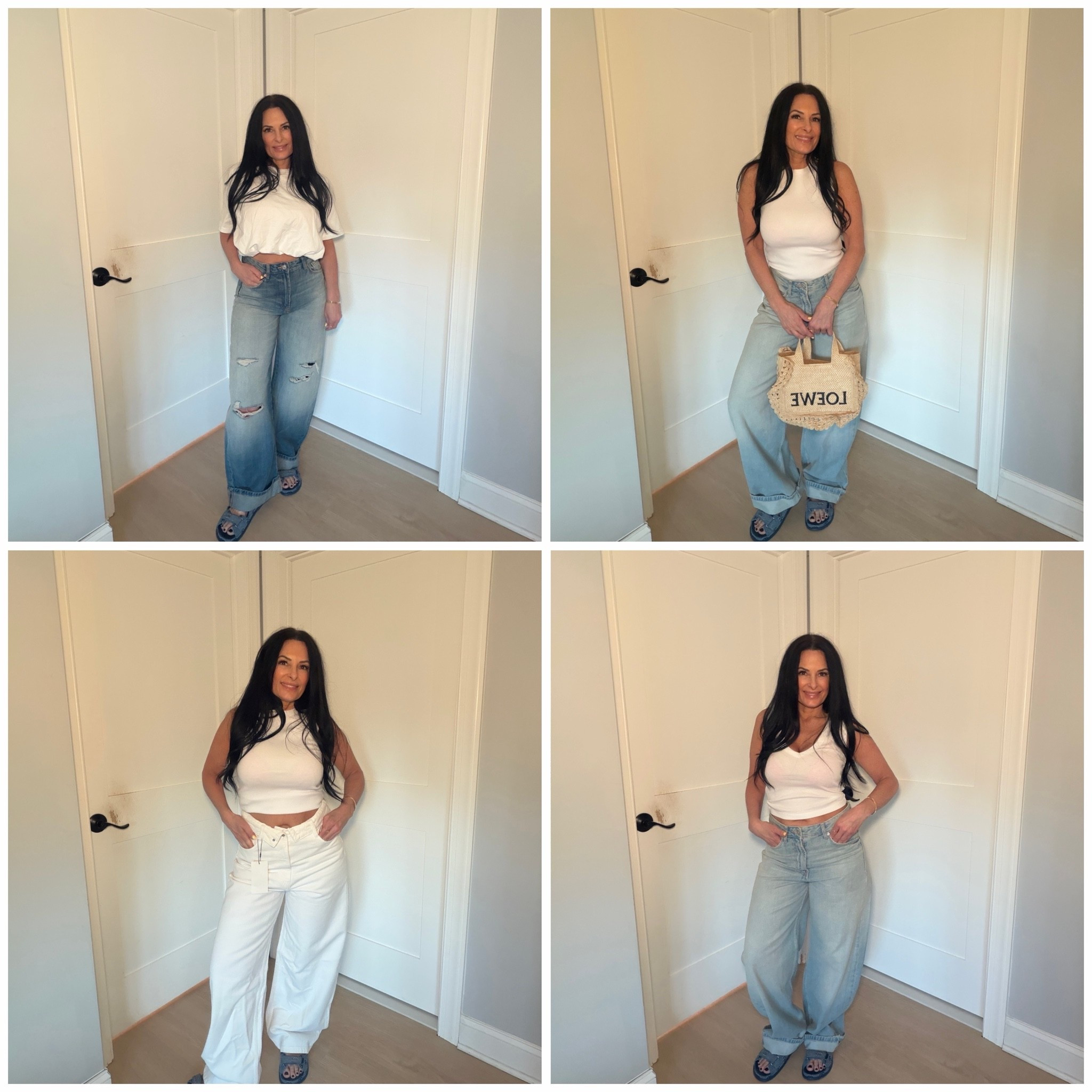 Four different white shirts, Zara jeans and 
Mother jeans!

#LTKActive #LTKootd #LTKOver40