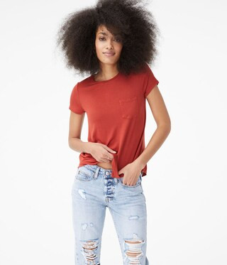 Seriously Soft Crew Pocket Tee | Aeropostale
