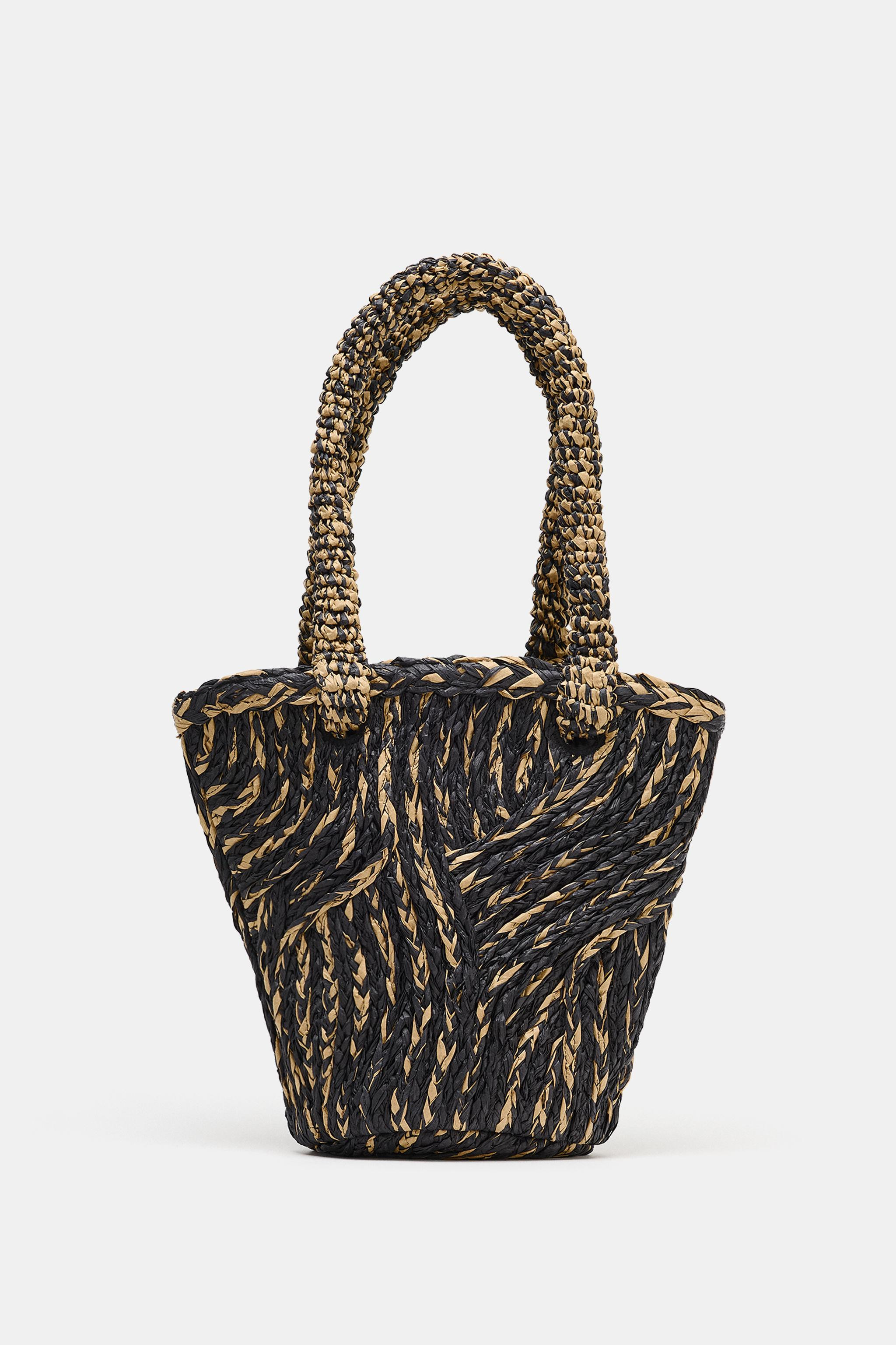WOVEN BODY BASKET BAG | Zara US