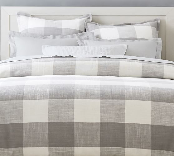 Bryce Buffalo Check Cotton Duvet Cover | Pottery Barn (US)