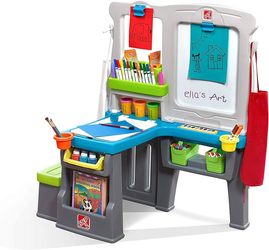 Step2 Great Creations Art Center Art Desk Easel, Multi | Amazon (US)