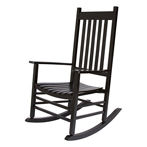 Shine Company 4332BK Vermont Porch Rocker, Black | Amazon (US)