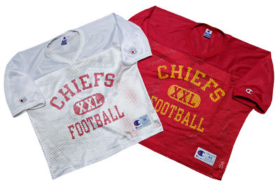 Vintage Kansas City Chiefs Champion Jersey Practice Set M/L Cropped Mesh RARE  | eBay | eBay US