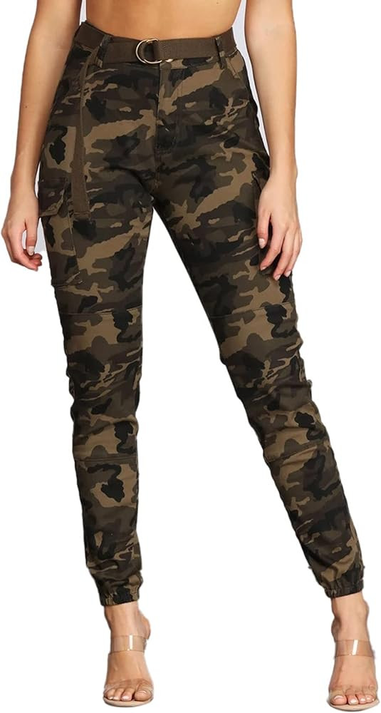 Women's Hiking Cargo Jogger Camo Pants Slim Casual Outdoor Lounge Sweatpants Athletic Works Pants... | Amazon (US)